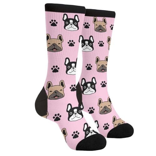 Yoga French Bulldog Unisex Funny Novelty Socks, Funky Crazy Cool ...