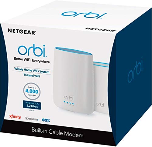image for NETGEAR Orbi Built-in-Modem Whole Home Mesh WiFi System with all-in-on