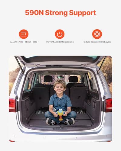 VEVOR Heckklappen-Hebestütze hinten links & rechts, kompatibel mit VW Sharan (7N, 7N1, 7N2) 2010–2023, elektrische Heckklappen-Stoßdämpferstrebe, ersetzt OE-Nummer 6891009130 6891009120 (2 Stk.)