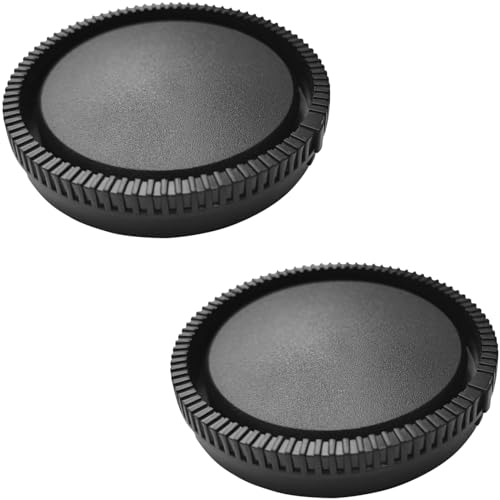 Tapa trasera para lente Sony E-Mount Alpha [2 unidades] | para Sony A7IV, A7R, A7RII, A7RIII, A7RIV, A7RV, A7C II, A9, A6700, A6600, A6400, A6300, A6100, A6000, ZV-E1, ZV-E10
