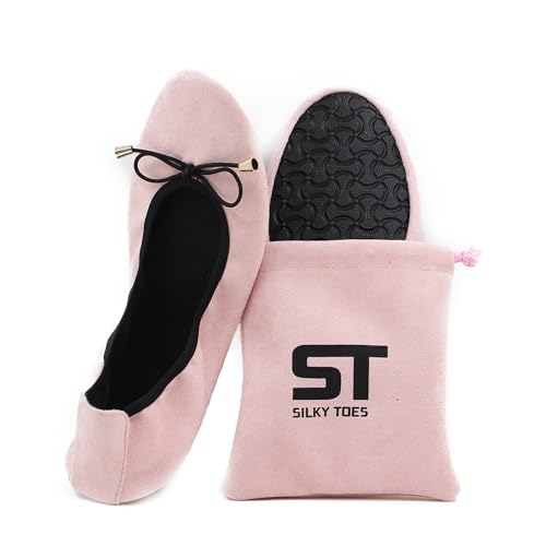 Image of Silky Toes Foldable Flat Shoes for Women | Portable Ballet Flats for Weddings, Parties, Events, Travel |Comfortable Cushioned