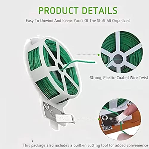 Tanzima Plastic Twist Tie for Plants, 50m