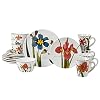 Certified International Botanical Flora 16 pc Dinnerware Set Service for 4 Multicolor