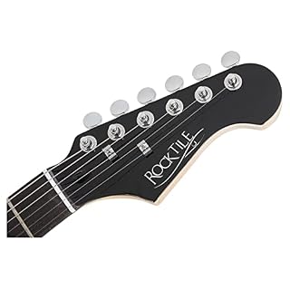 Rocktile Pro ST60-SK guitare électrique (motif crâne) - Les Beatles, Paul McCartney, John Lennon, RIngo Starr, George Harrison Rocktile Pro ST60-SK guitare électrique (motif crâne) – Image 5