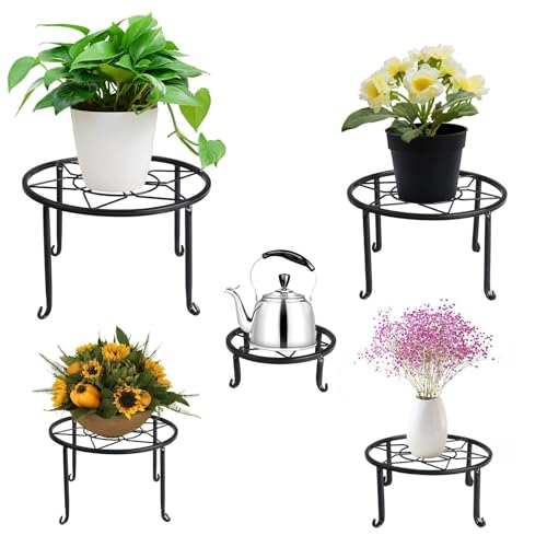 5 Pack Metal Plant Stand,Heavy Duty Plant Stands for Indoor and Outdoor by Autopromake - Used condition - Image 6