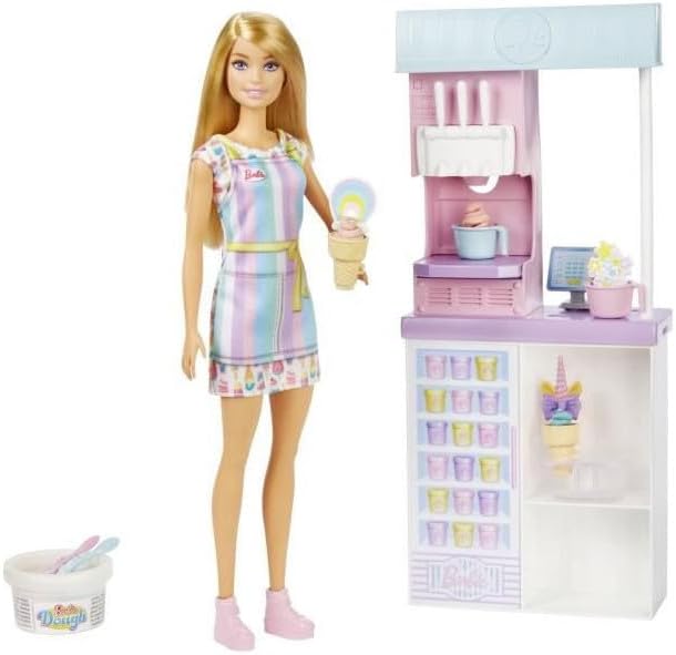 Barbie - Ice Cream Merchant Set - Doll - Ages 3 Years