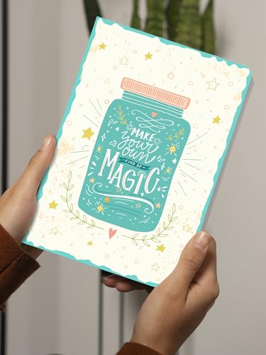 Image of DOODLE A5 Undated Planner Notebook - 160 Pages (12-Month Planner + Notes), Soft Cover Journal with 80 GSM Paper - Motivational Quote Design, Compact Diary for Work, Study, Travel & Gifting