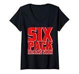 Mujer Six Pack Coming Soon _ ----- Camiseta Cuello V