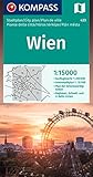  KOMPASS Stadtplan Wien 1:15.000: Innenstadt 1:10000. Ausflugskarte 1:200000