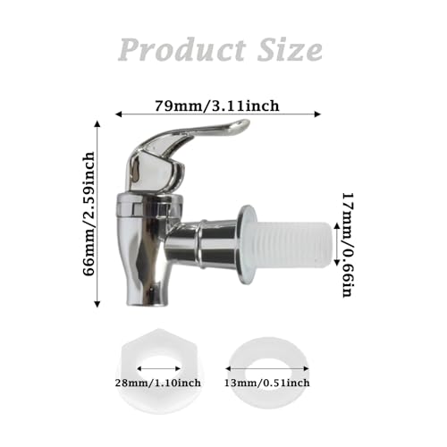 4 Stück Zapfhahn Kunststoff GeträNkespender Zapfhahn Wasserspender Ersatzteile GeträNkespender Zapfhahn Wiederverwendbar,Ersatzteile FüR GeträNkemaschinen Für Säfte, Biere, Getränke und Weine