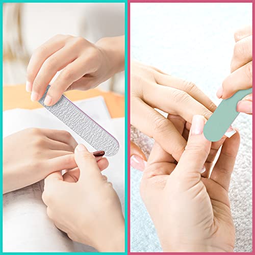 Tsmaddts 9Pcs Nail Tools Set With 3Pcs Nail Rectangular Buffers And 4Pcs 100/180 Nail Files 2Pcs 400/4000 Nail Files #TOP6