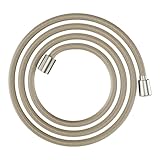 hansgrohe 28230820 DesignFlex Textil-Handbrauseschlauch, gebürstetes Nickel, 203,2 cm