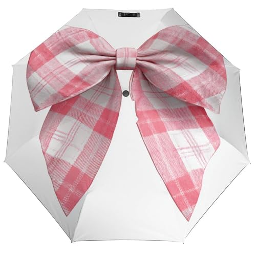 Parapluie Coquette à carreaux roses ACEPrints le cadeau féminin idéal