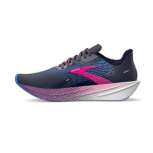 Brooks Women’s Hyperion Max Neutral Running Shoe - Peacoat/Marina Blue/Pink Glo - 9.5 Medium