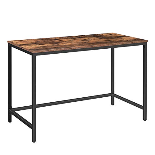 Schreibtisch, Computertisch, Bürotisch einfacher Industriestil, Arbeitstisch für das Home-Office, Laptop-Gaming Tisch, stabil und robust,