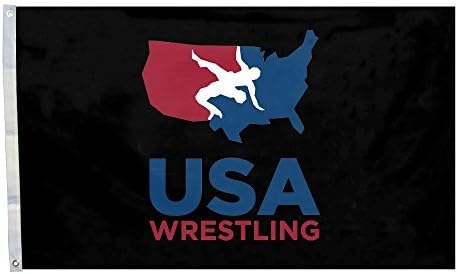 Melon Seeds USA Wrestling Logo Flag For Wrestling Season 35 Foot
