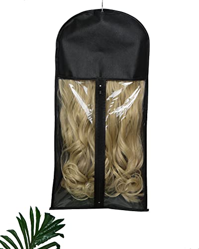1 Pack Hair Extension Holder With Hanger Wig Storage Bag Hairpieces Storage Bag Wigs Carrier Case For Store Style Human Synthetic Hair #TOP6