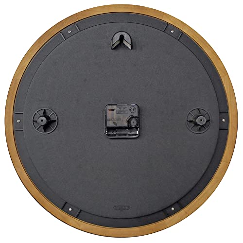 Firstime & Co.® Walnut Garrison Wall Clock, American Crafted, Walnut Wood, 16 X 2 X 16, #TOP4