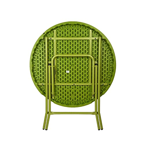 Image of Supreme Blow Moulded Bistro Round Table,Green