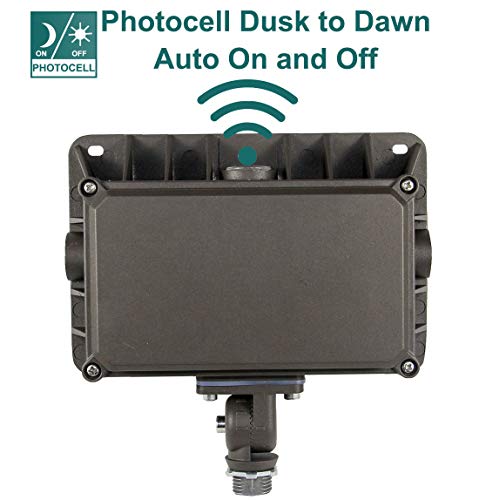 kadision LED Flood Light 50W, Dusk-to-Dawn Photocell, 5000K 6500lm 100-277Vac, 180-degree Adjustable Knuckle, Waterproof Outdoor Security Lighting Fixtures, ETL Listed (4-Pack) - Image 3