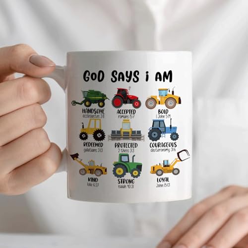 Taza de cerámica cristiana 11 oz con versículo bíblico miniatura 5