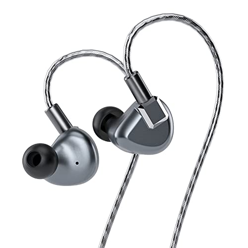 Letshuoer S12 in-Ear Earphone14.8mm Planar Magnetic Driver in Ear Monitors HiFi Wired Headphone with Detachable 2Pin Silver-Plated Monocrystalline Cable for Audiophile Musician(3.5mm