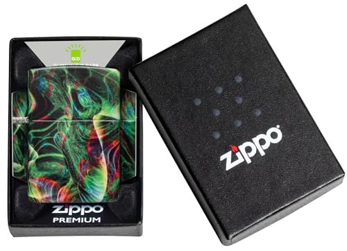 Encendedor Zippo Psychedelic Swirl Verde Mate miniatura 6