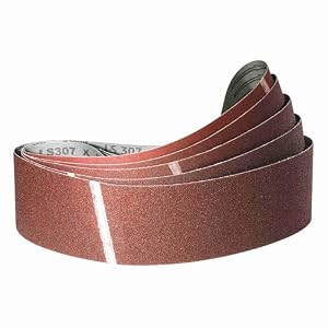 Klingspor Schleifbänder 100 x 915 mm Schleifband Set je 1x Korn Körnung 40/60/80/120/180 für Bandschleifer Schleifmaschine, zum Schleifen, Feilen, Schärfen und Entrosten (5 Stück)