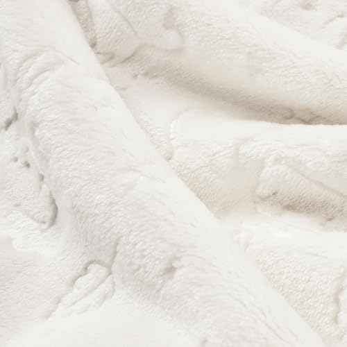 Image of BORITAR Fleece Baby Blanket 3D Animal Blanket, Ultra Soft Fluffy Baby Blankets for Boys Girls, Cozy Infant Toddler Newborn Receiving Blankets for Crib Stroller (30x40 Inches, Cream)