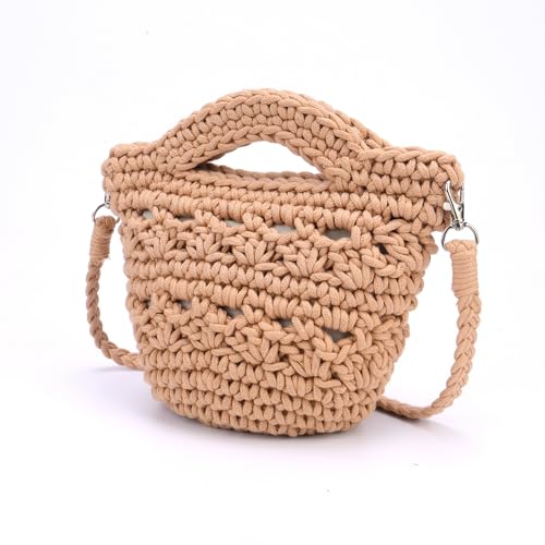 Image of CHIC DIARY Women Straw Beach Bag Clutch Purse Small Crossbody Bag Woven Cotton Shoulder Handbag for Summer