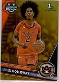 2023-24 Bowman Chrome University GOLD REFRACTOR #10 Aden Holloway Auburn 1st Bowman Chrome Official NCAA Basketball Card in Raw (NM or Better) Condition