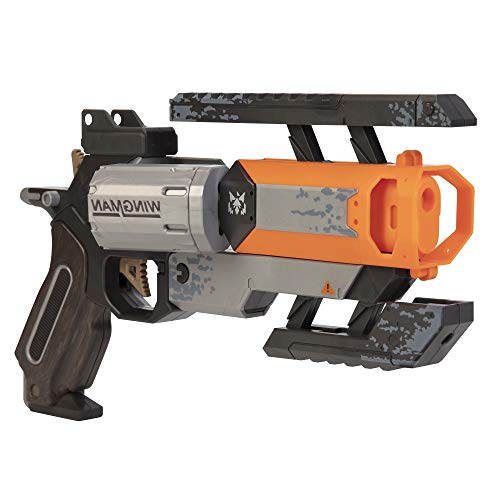 EA Apex Legends - Jakks Wingman Spielzeug Pistole, Replikat mit Nachstoß, zum Nachladen, grau, 407254