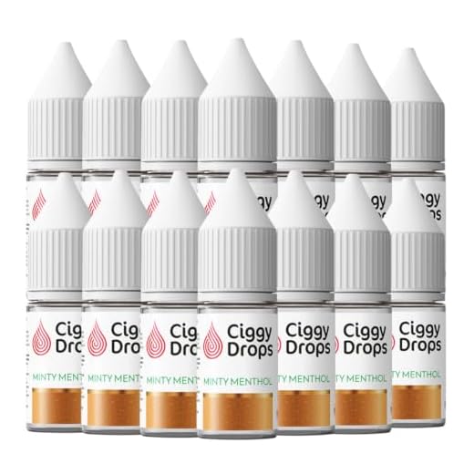 Ciggy Drops - Minty Menthol Drops for Cigerettes 15 x 10ml Bottle Pack (8ml liquid) Approx 2400 drops Approx 1200 Cigarettes