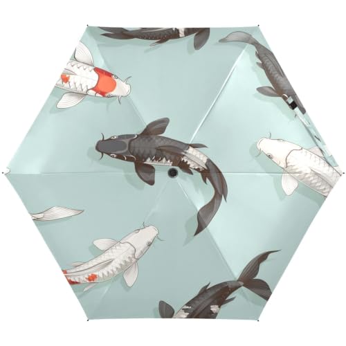 Parapluie poisson koï élégant et robuste, l'accessoire haut de gamme pour femme