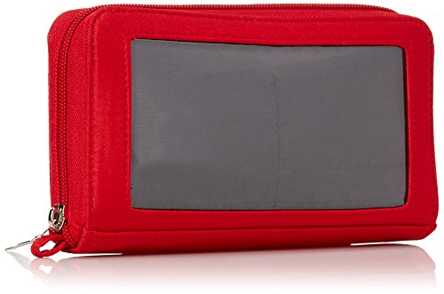 Charm14 Women's MLB Deluxe Touch Wallet, Red, 7.5" x 4.5"