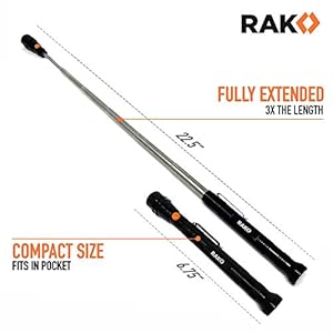 Rakmagneticpickuptoolgiftsformentelescopingmagnetwithledflashlightand22inchesextendableneckcoolgadgetgiftsfordadledflashlgiht Urban Country Home Decor Rak magnetic pickup tool gifts for men telescoping magnet with led flashlight and 22 inches extendable neck cool gadget gifts for dad led flashlgiht urban country home decor