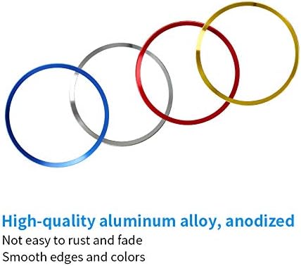 Miniatura 8 de SANRILY 4 anillos de aleación de 2.677in para llantas de coche BMW E39 E46 E90 E60 x1 x3 x5 x7 1 3 5 6 7 Series E39 E46 E90 E60 F12 F22 F23 2.68