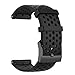 Lokeke - Cinturino di ricambio per Suunto Spartan Sport, 24 mm, in silicone, per Suunto Spartan Sport Wrist HR Baro/Suunto D5/Suunto 9 Baro (silicone nero)