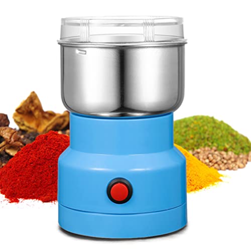 Multifunctional Smash Machine, 250W Grain Grinder Ultra Fine Coffee Mill, 300ml Portable Electric Grain Mil, Stainless Steel, for Dry Materials, Spices, Herbs, Coffee