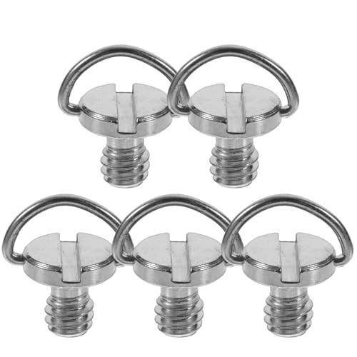 BESPORTBLE - BESPORTBLE 5Pcs 1/4 Inch Camera Mount Screws D-Shaft Tripod Screws Quick Release Ring for Tripod and Monopod Installation Compatible with Action Cameras and Digital