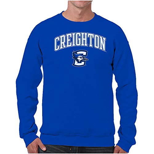 Image of NCAA College Sweatshirt Fleece Crewneck Pullover for Men and Women | Officially licensed NCAA college gameday crewneck pullover - 9 oz fleece lined sweatshirt with arch and logo design