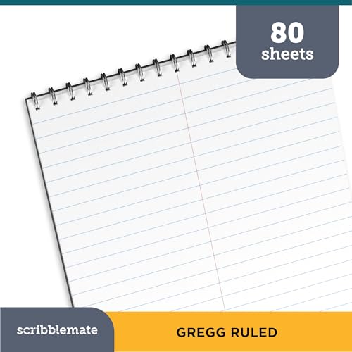 Carnets à spirales ScribbleMate bloc-notes sténo 15x23cm couleurs vives