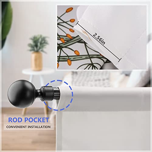 Farmhouse Country Kitchen Curtains - Farm Rooster Rustic Style Vintage Chicken Short Cafe Curtains Decor Retro Wood Animal Cow Pig Tier Curtains Pocket Window Drapes 36 Inch Length 2 Panels Set #TOP4