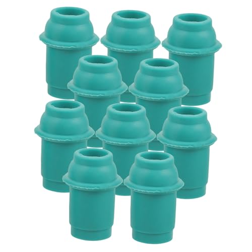 10 piezas de puntas de repuesto para bomba de ventosas, conectores de plástico resistentes para masaje manual de ventosas, puntas universales para uso doméstico miniatura 1