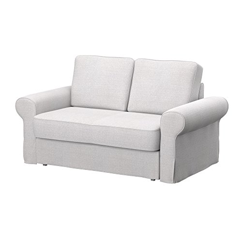 Soferia - IKEA BACKABRO Funda para sofá Cama de 2 plazas, Naturel...