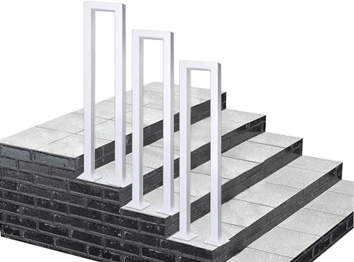 Rampe d'escalier latérale en U blanche pour sécuriser un escalier intérieur étroit