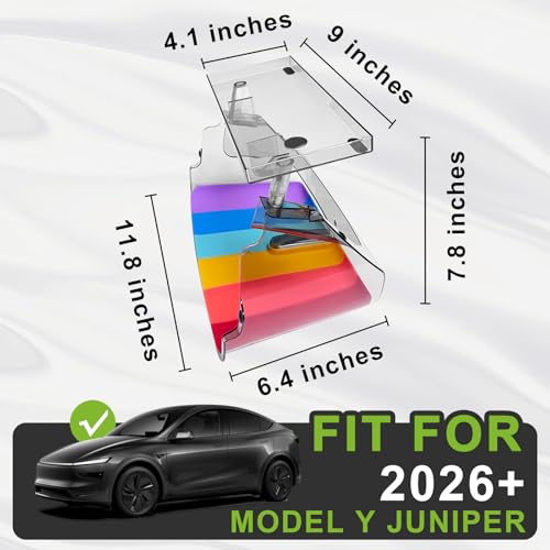 Solution rangement sous écran Tesla Model Y Juniper sans colle