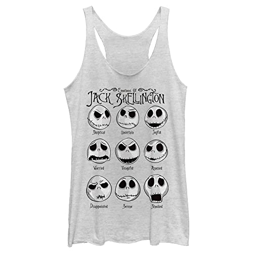 Débardeur Disney Jack Skellington noir et blanc style racerback pour femme