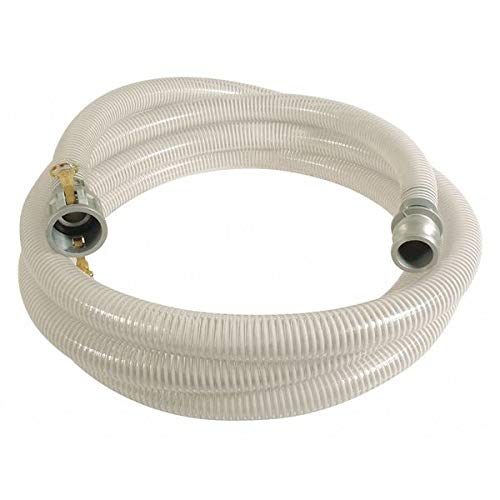 Water Suction and Discharge Hose, 20 Ft, 90 Psi, 1 1/4 in, Aluminum X Aluminum Fitting Material,210413275