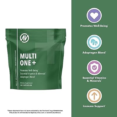 MultiOne Men & Womens Daily Multivitamin - Essential Nutrients and Minerals for Optimal Health (60 Capsules)
